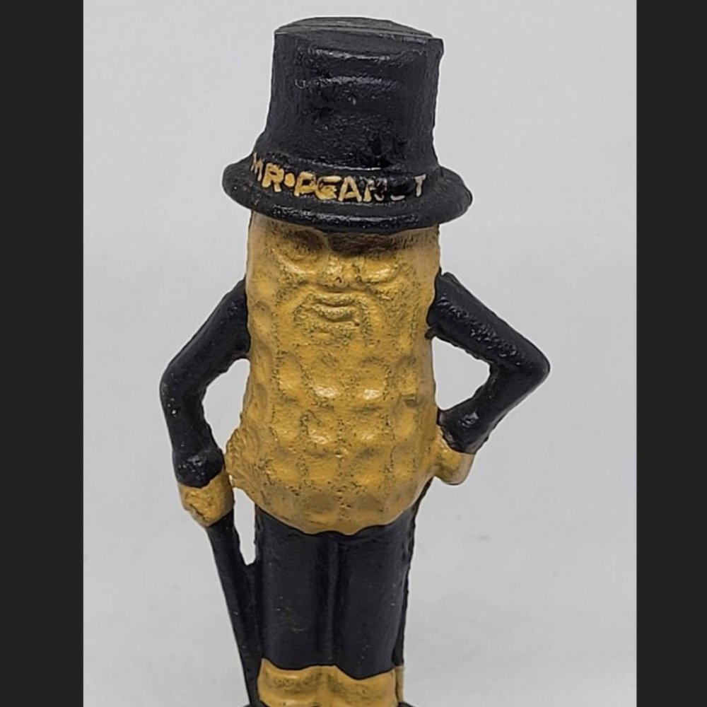 1960's cast metal Mr Peanut bank, banks, Antiques, collectible, Mr Peanut, banks